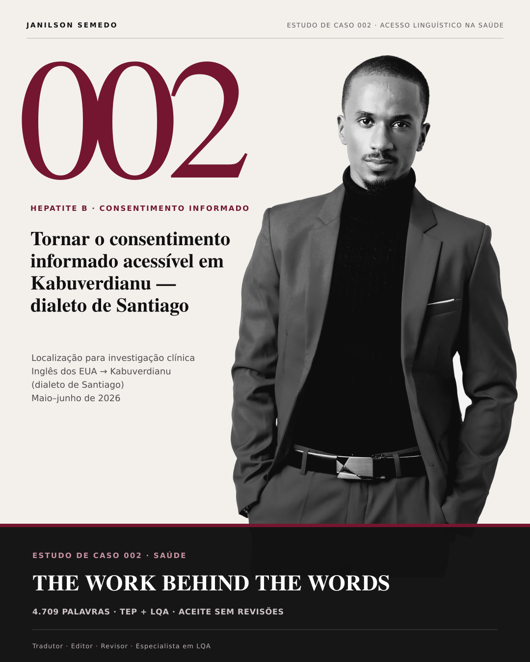 Capa: Tornar o consentimento informado acessível em Kabuverdianu, dialeto de Santiago.